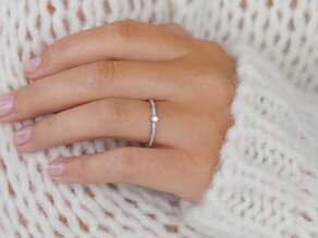 Verlobungsring Eternal Pavé in 14K Weißgold mit Diamanten 0,21ct G/SI