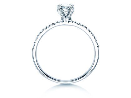 Verlobungsring Grace in 18K Weißgold mit Diamanten 0,70ct G/SI