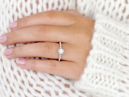 Verlobungsring Pure Diamond in 18K Weißgold mit Diamanten 1,17ct G/SI
