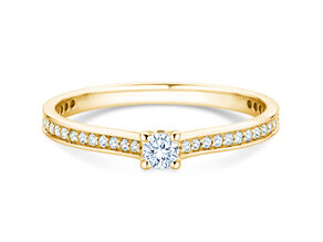 Verlobungsring Surprise Pavé in 9K Gelbgold mit Diamanten 0,33ct G/SI