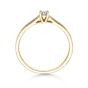 Verlobungsring Surprise Pavé in 9K Gelbgold mit Diamanten 0,33ct G/SI