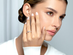 Verlobungsring Surprise Pavé in 9K Gelbgold mit Diamanten 0,38ct G/SI