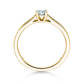 Verlobungsring Surprise Pavé in 9K Gelbgold mit Diamanten 0,49ct G/SI