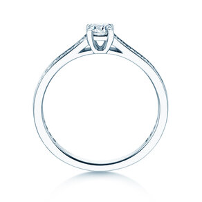 Verlobungsring Surprise Pavé in 9K Weißgold mit Diamanten 0,49ct G/SI