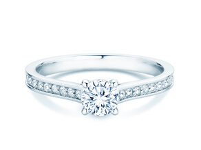 Verlobungsring Surprise Pavé in Platin