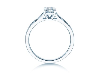 Verlobungsring Surprise Pavé in Platin