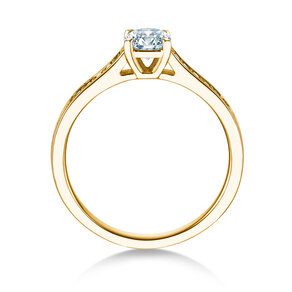 Verlobungsring Surprise Pavé in Gelbgold