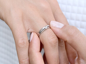 Verlobungsring Classic 4 in 14K Weißgold mit Diamant 0,05ct H/SI
