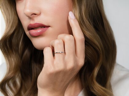 Verlobungsring Classic 4 in Silber 925/- mit Diamant 0,05ct G/SI
