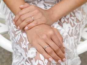 Verlobungsring Classic 4 in 9K Weißgold mit Diamant 0,07ct G/SI