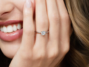 Verlobungsring Classic 4 in 14K Gelbgold mit Diamant 0,75ct G/SI