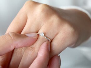 Verlobungsring Classic 4 in Platin