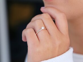 Verlobungsring Classic 4 in Platin