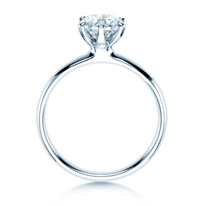 Verlobungsring Classic 6 in 18K Weißgold mit Diamant 2,50ct H/SI