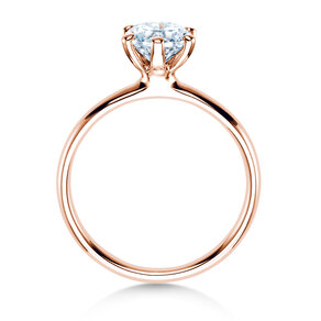 Verlobungsring Classic 6 in 18K Roségold mit Diamant 1,00ct G/VS