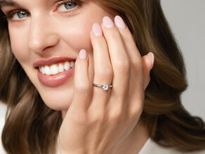 Verlobungsring Classic 6 in 9K Gelbgold mit Diamant 0,60ct H/SI