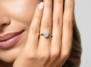 Verlobungsring Classic 6 in 14K Gelbgold mit Diamant 0,75ct H/SI