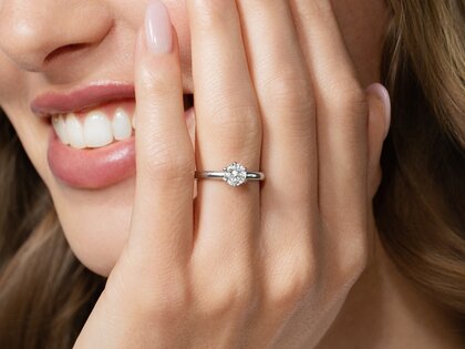 Verlobungsring Classic 6 in 14K Gelbgold mit Diamant 0,75ct G/SI