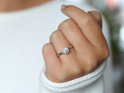 Verlobungsring Classic 6 in 18K Weißgold mit Diamant 2,50ct H/SI
