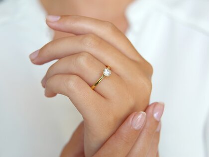 Verlobungsring Classic 6 in Gelbgold
