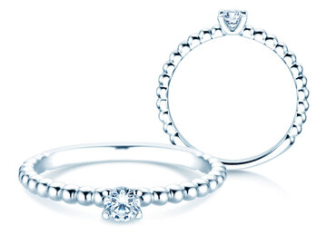 Verlobungsring Classic Beads Labordiamant