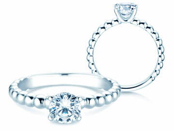 Verlobungsring Classic Beads Labordiamant