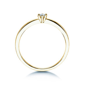Verlobungsring Classic Petite in 14K Gelbgold mit Diamant 0,07ct G/SI