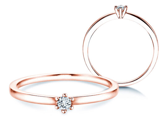 Verlobungsring Classic Petite in Weißgold