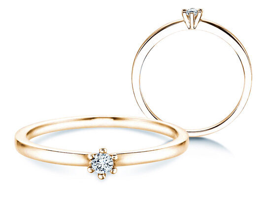 Verlobungsring Classic Petite in Weißgold