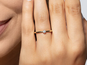 Verlobungsring Classic Petite in Gelbgold