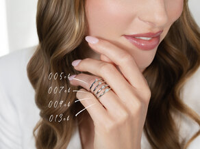 Verlobungsring Classic Petite in 14K Gelbgold mit Diamant 0,07ct G/SI