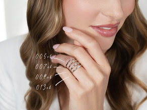 Verlobungsring Classic Petite in 14K Weißgold mit Diamant 0,05ct G/SI