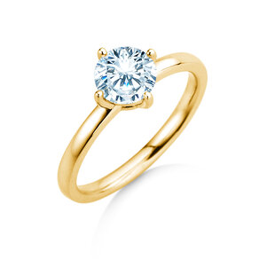 Verlobungsring Compass in 9K Gelbgold mit Diamant 1,00ct H/SI