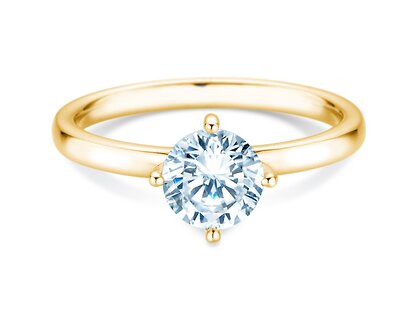 Verlobungsring Compass in 9K Gelbgold mit Diamant 1,00ct H/SI