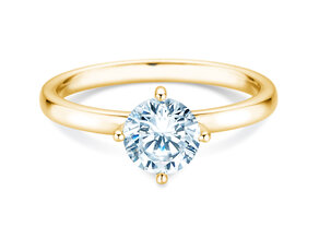 Verlobungsring Compass in 9K Gelbgold mit Diamant 1,00ct H/SI