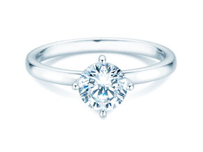 Verlobungsring Compass in 14K Weißgold mit Diamant 1,00ct D/IF