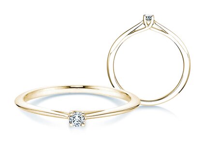 Verlobungsring Delight in 18K Gelbgold mit Diamant 0,05ct H/SI