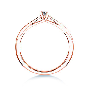 Verlobungsring Delight in 9K Roségold mit Diamant 0,05ct G/SI