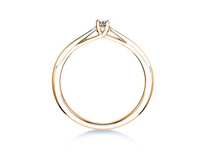 Verlobungsring Delight in 18K Gelbgold mit Diamant 0,05ct H/SI