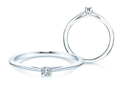 Verlobungsring Delight in Silber 925/- mit Diamant 0,07ct G/SI