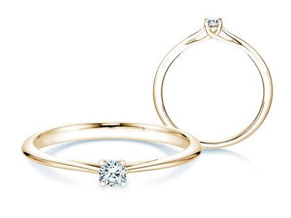 Verlobungsring Delight in 18K Gelbgold mit Diamant 0,10ct H/SI