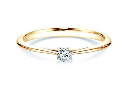 Verlobungsring Delight in 18K Gelbgold mit Diamant 0,10ct H/SI