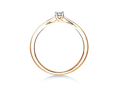 Verlobungsring Delight in 18K Gelbgold mit Diamant 0,10ct H/SI