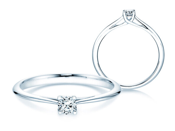 Verlobungsring Delight in Silber 925/- mit Labordiamant 0,15ct E/VS