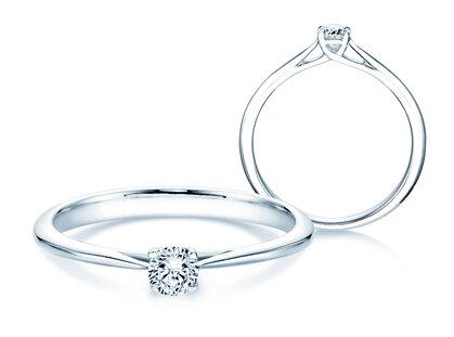 Verlobungsring Delight in 18K Weißgold mit Diamant 0,20ct G/SI