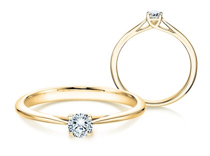 Verlobungsring Delight in 14K Gelbgold mit Diamant 0,25ct H/SI
