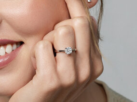 Verlobungsring Delight in Silber 925/- mit Diamant 0,05ct G/SI