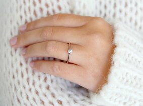 Verlobungsring Delight in Silber 925/- mit Diamant 0,15ct G/SI