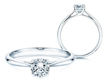 Verlobungsring Delight in 14K Weißgold mit Diamant 0,50ct H/SI