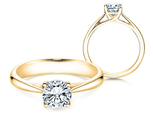 Verlobungsring Delight in 9K Weißgold mit Diamant 1,00ct H/SI